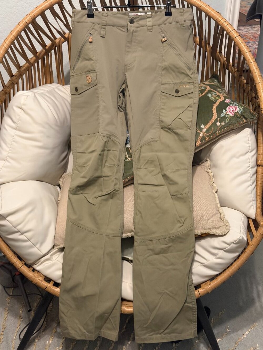 Fjallraven G-1000 Trekking Cargo Hiking Pants Womens 29 EU 38 Olive NWOT